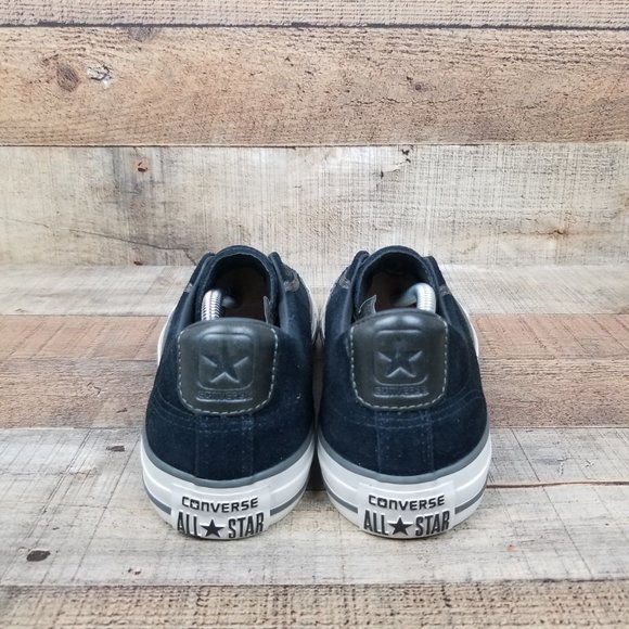 Converse John Varvatos Men Sz 8 Leather Perforated Black 156710C Slip On Low - Picture 4 of 9